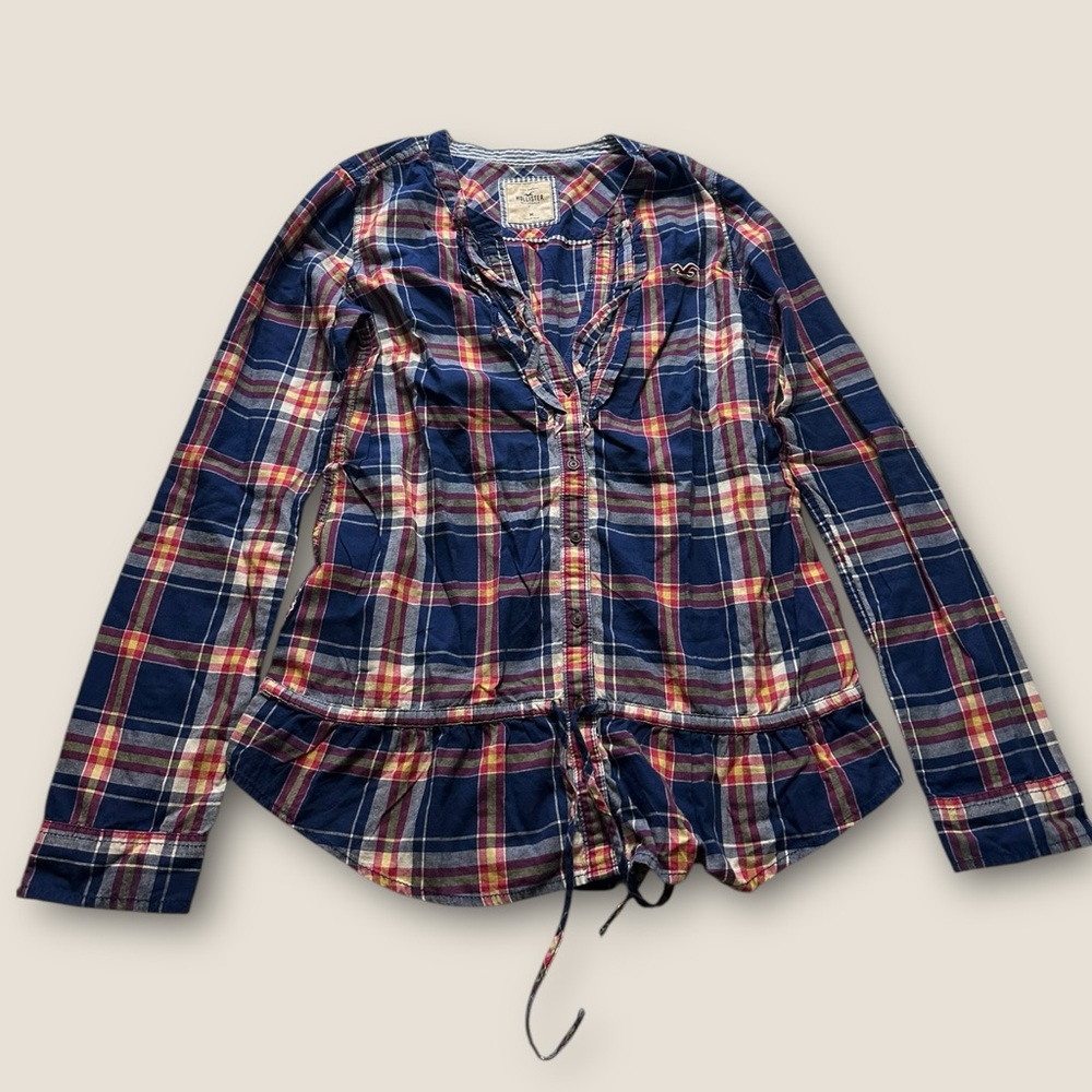 Vintage hollister button down shirt women’s medium Y2K